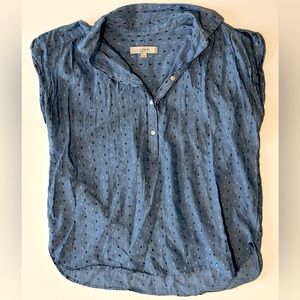 LOFT Blue Blouse Size Small
